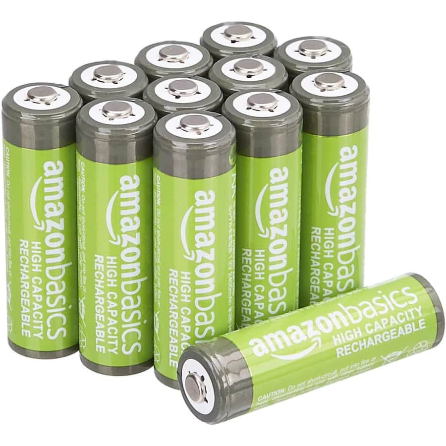 Amazon Basics Rechargeable AA Batteries 12-Pack: $11 via Sub. & Save Amazon Basics Rechargeable AA Batteries 12-Pack: $11 via Sub. & Save