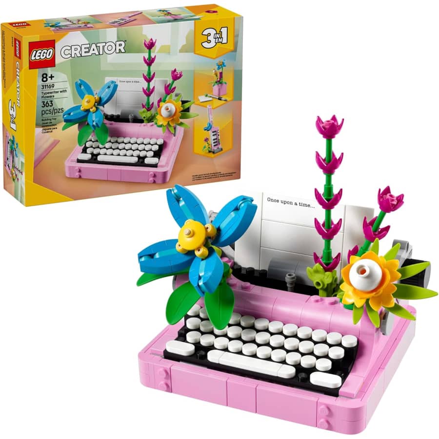 LEGO Creator 3-in-1 Typewriter with Flowers: $23.49