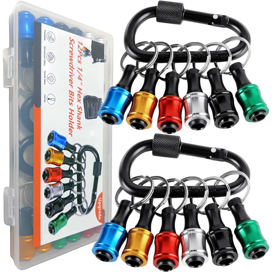 12pc 1/4 Socket Hex Shank Screwdriver Bit Holder: $9.48