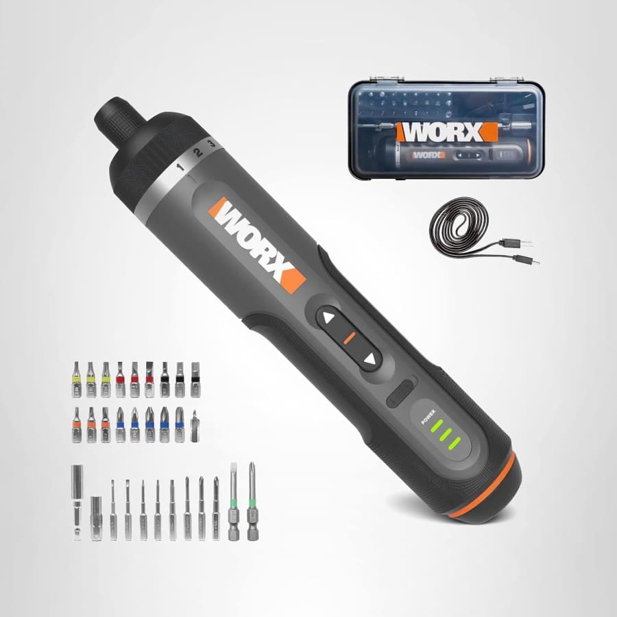 Worx 4V Lithium Screwdriver w/ 30-Piece Accessory Kit: $30 Worx 4V Lithium Screwdriver w/ 30-Piece Accessory Kit: $30