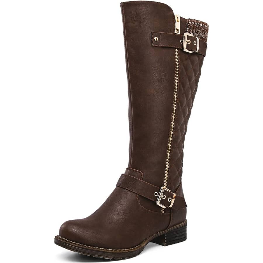 Globalwin Women's Quilted Knee-High Boots: $19.99