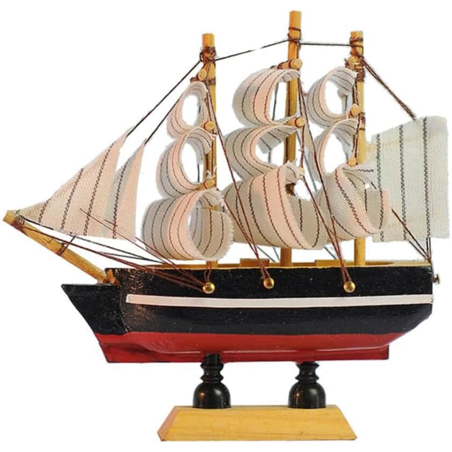 Small Wooden Sailboat Model: $11.26 Small Wooden Sailboat Model: $11.26