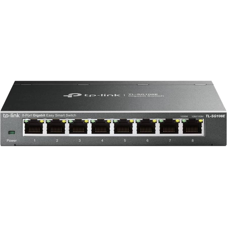 TP-Link 8 Port Gigabit Switch: $24 TP-Link 8 Port Gigabit Switch: $24
