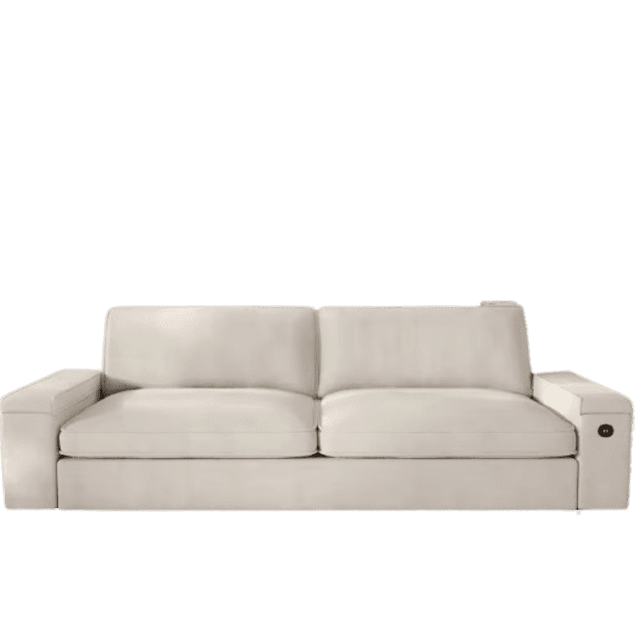 Deep-Seat Loveseat Sofa w/ Armrest Storage & USBs: $237