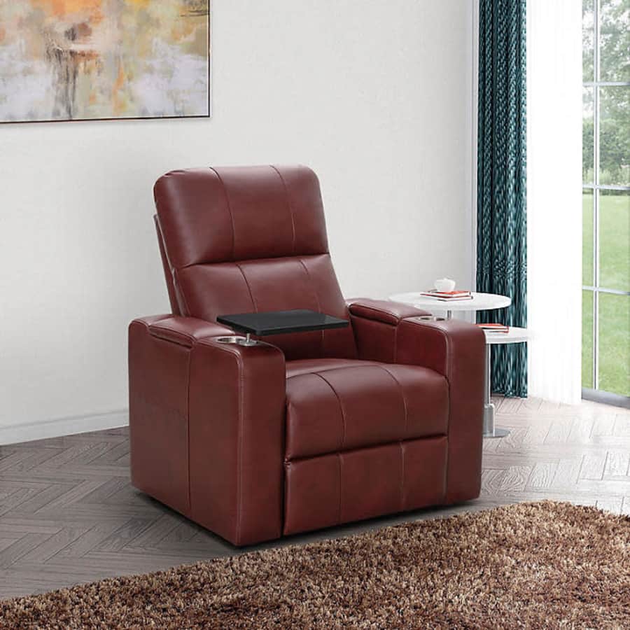 Travis Power Theater Recliner w/ Table: $349 for members Travis Power Theater Recliner w/ Table: $349 for members