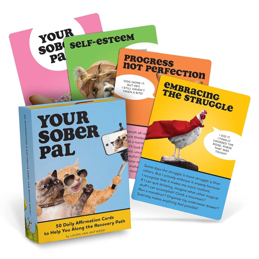 Your Sober Pal Sobriety Affirmation Deck: $8