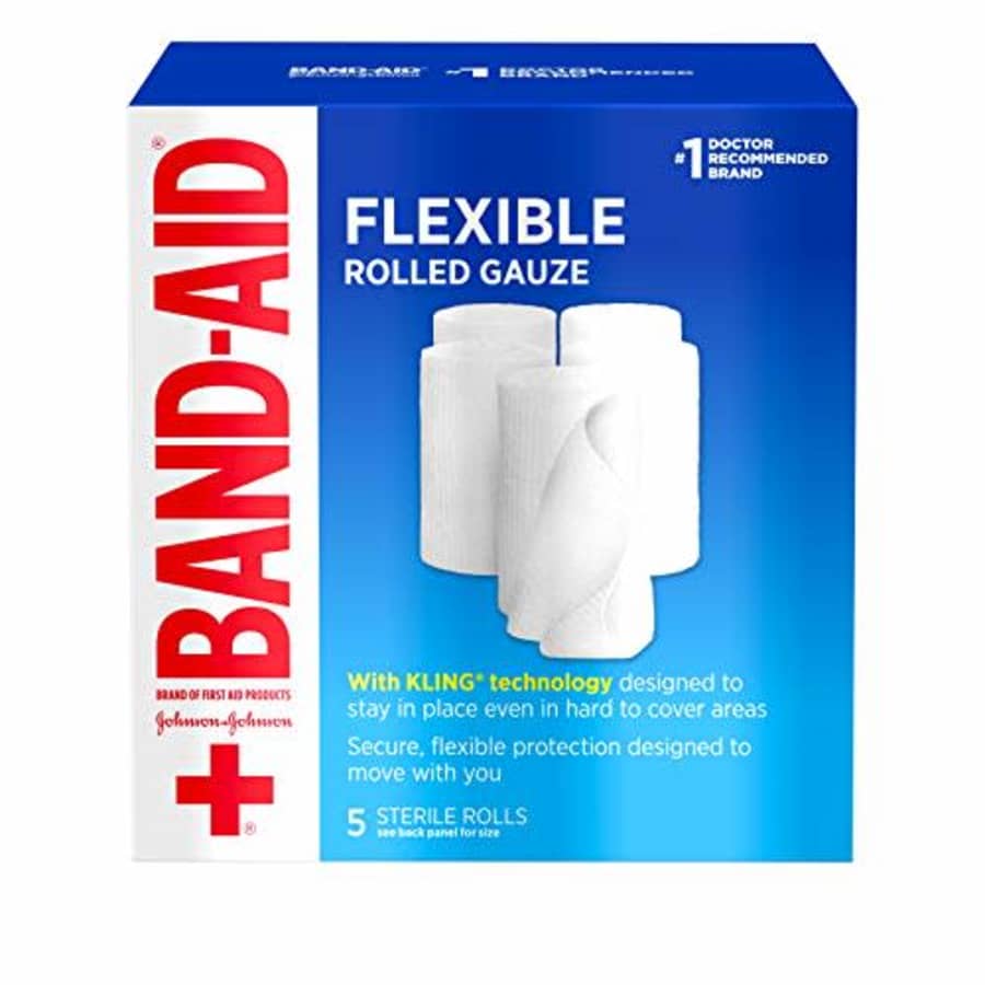 Band-Aid Flexible Rolled Gauze 3"x2.1 Yards 5-Pack: $8.29 Band-Aid Flexible Rolled Gauze 3"x2.1 Yards 5-Pack: $8.29