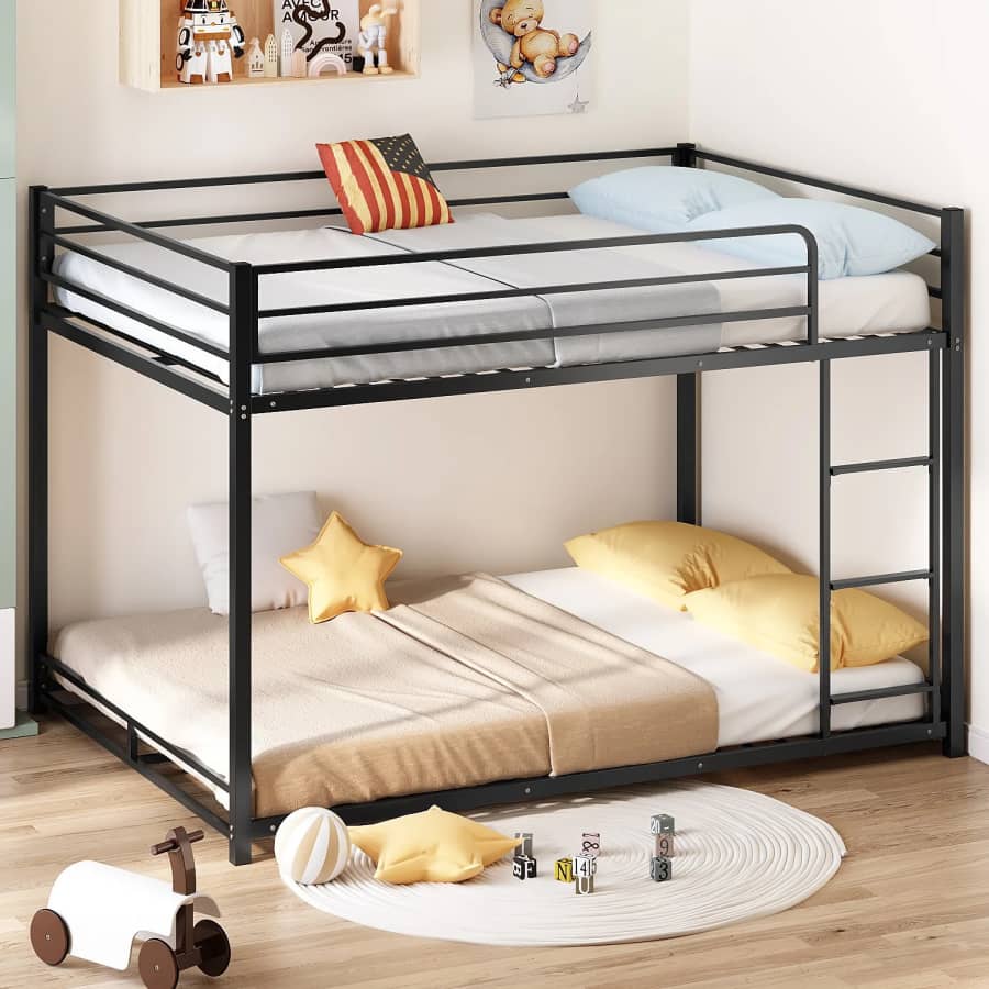 Zimtown Full-over-Full Bunk Bed Frame: $125 Zimtown Full-over-Full Bunk Bed Frame: $125