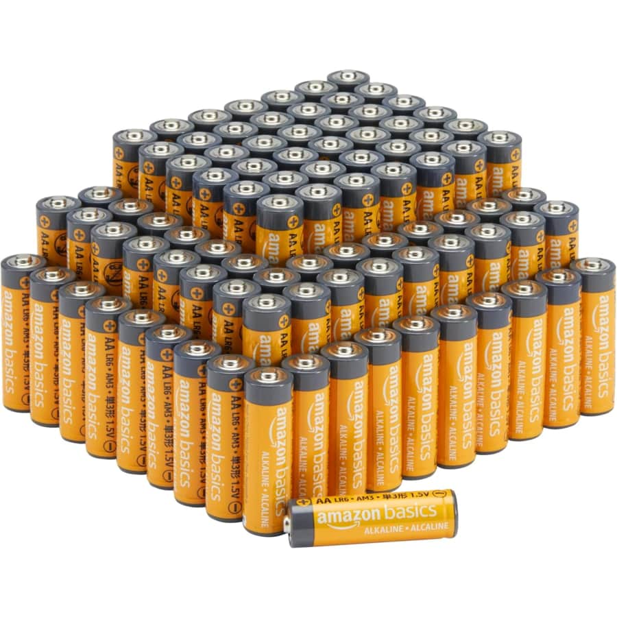 Amazon Basics AA Batteries 100-Pack: $22 via Sub & Save Amazon Basics AA Batteries 100-Pack: $22 via Sub & Save