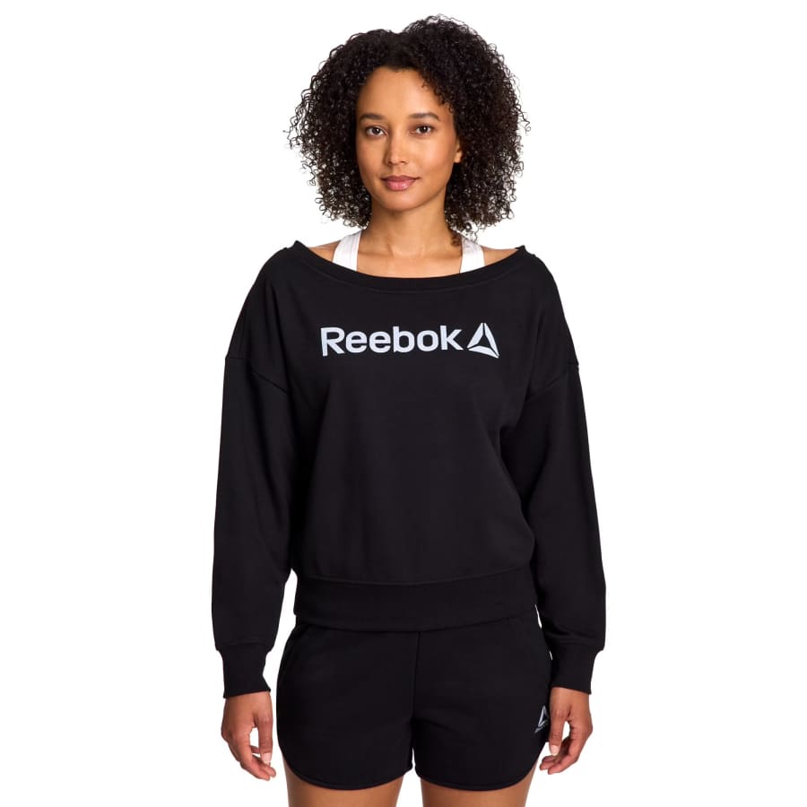Reebok Women's Studio Off the Shoulder Sweatshirt: $16.61
