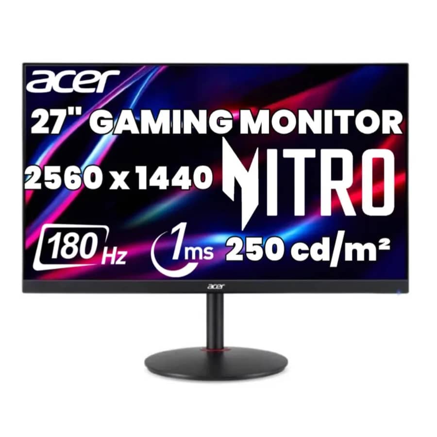 Certified Refurb Acer Nitro 27" WQHD 2560 x 1440 PC Gaming IPS Monitor: $99.99