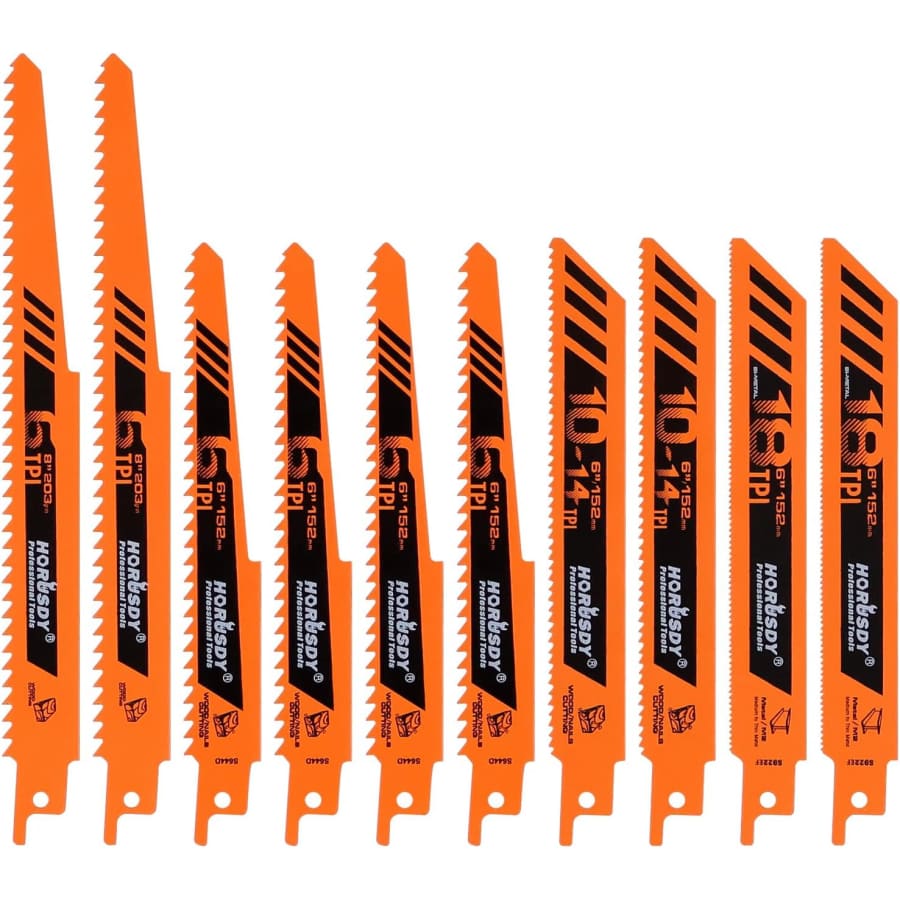 10-Piece Reciprocating Saw Blades Set: $7.99