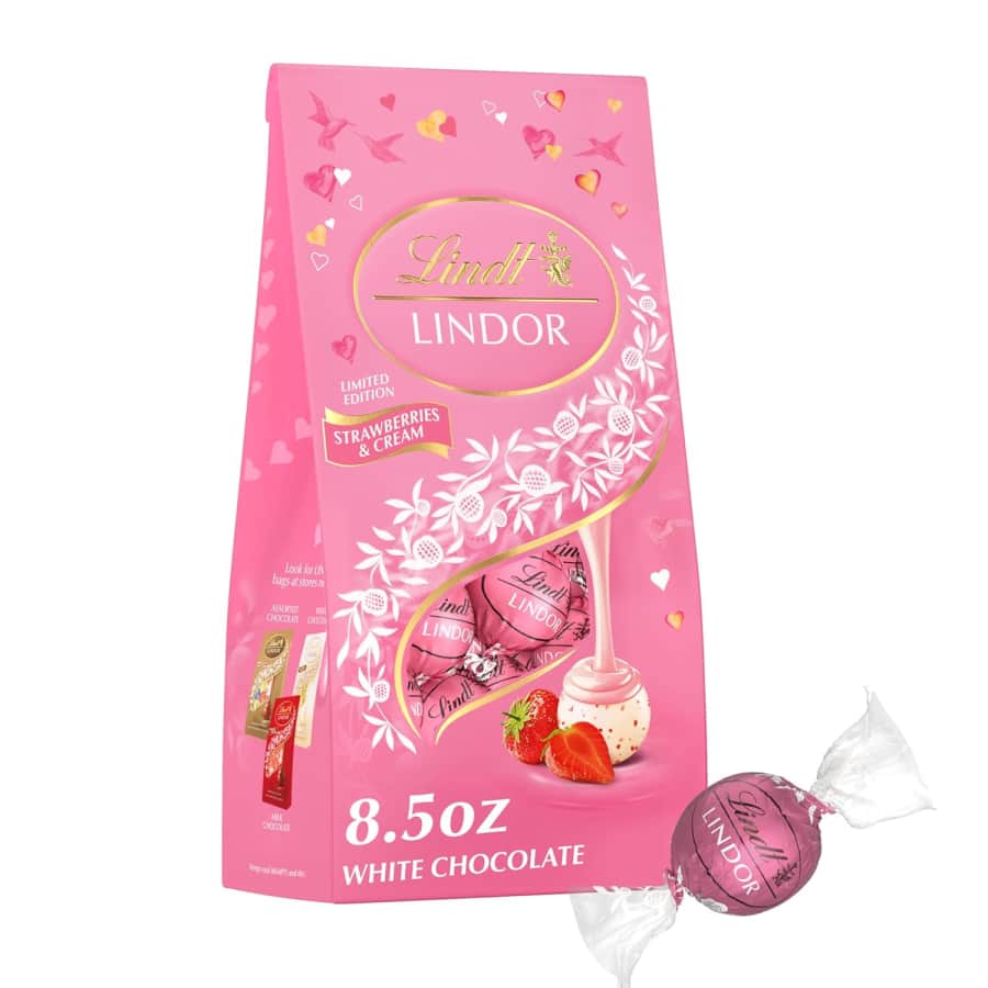Lindt Lindor Strawberries and Cream 8.5-oz. Truffles: $6.16 via Sub & Save