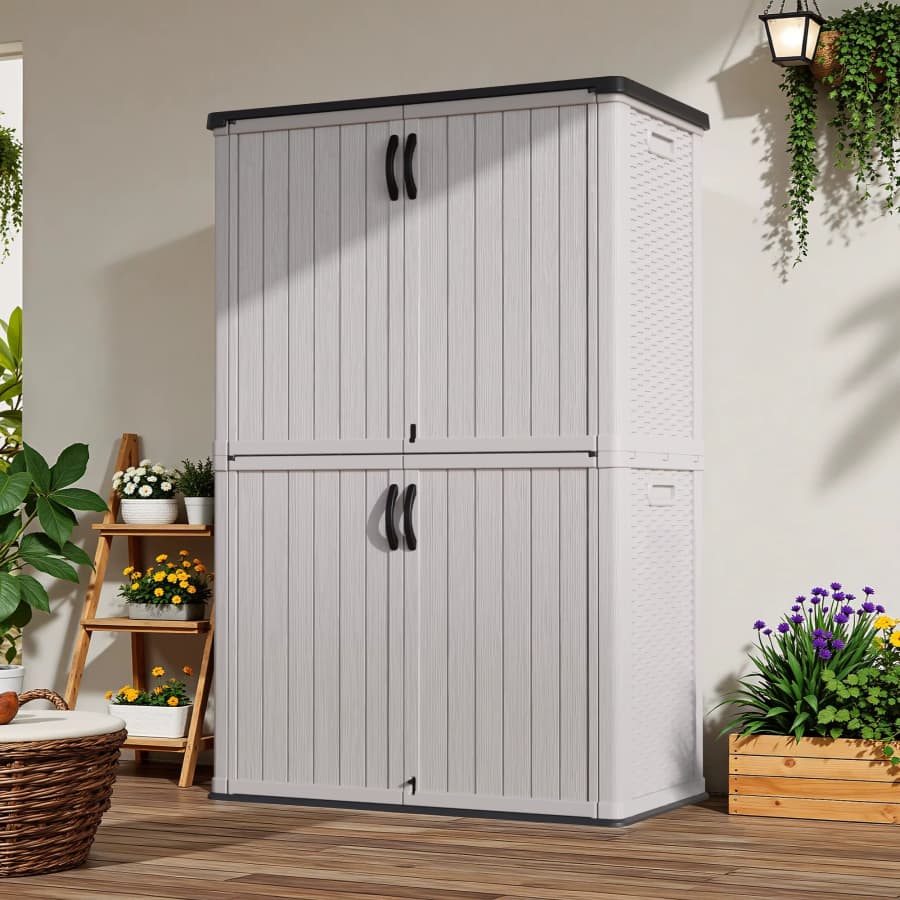 Patiowell 54-Cubic Foot Outdoor Storage Shed: $78 Patiowell 54-Cubic Foot Outdoor Storage Shed: $78