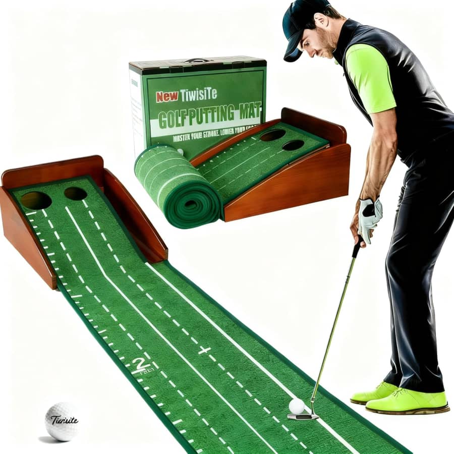 TiwisiTe Indoor Golf Putting Green Mat: $44 in cart