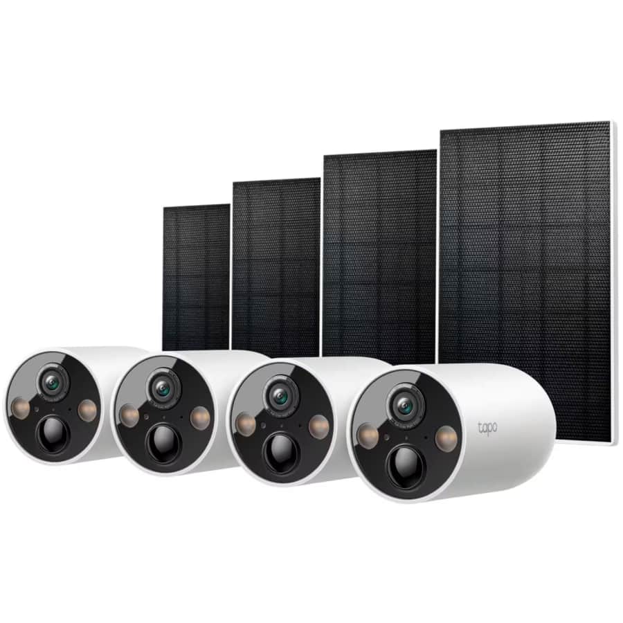 TP-Link Tapo Outdoor Wireless 2K Security Camera with Solar Panels 4-Pack: $340 w/ free camera TP-Link Tapo Outdoor Wireless 2K Security Camera with Solar Panels 4-Pack: $340 w/ free camera