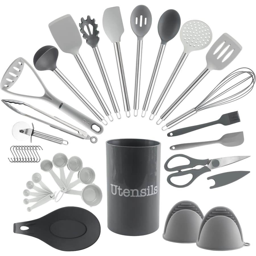 Cook with Color 38-Piece Silicone Kitchen Utensil Set: $19.98 Cook with Color 38-Piece Silicone Kitchen Utensil Set: $19.98