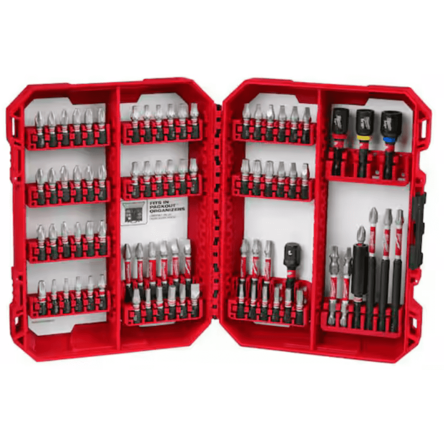 Milwaukee 80-Piece Shockwave Impact-Duty Alloy Steel Screw Driver Bit Set: $25