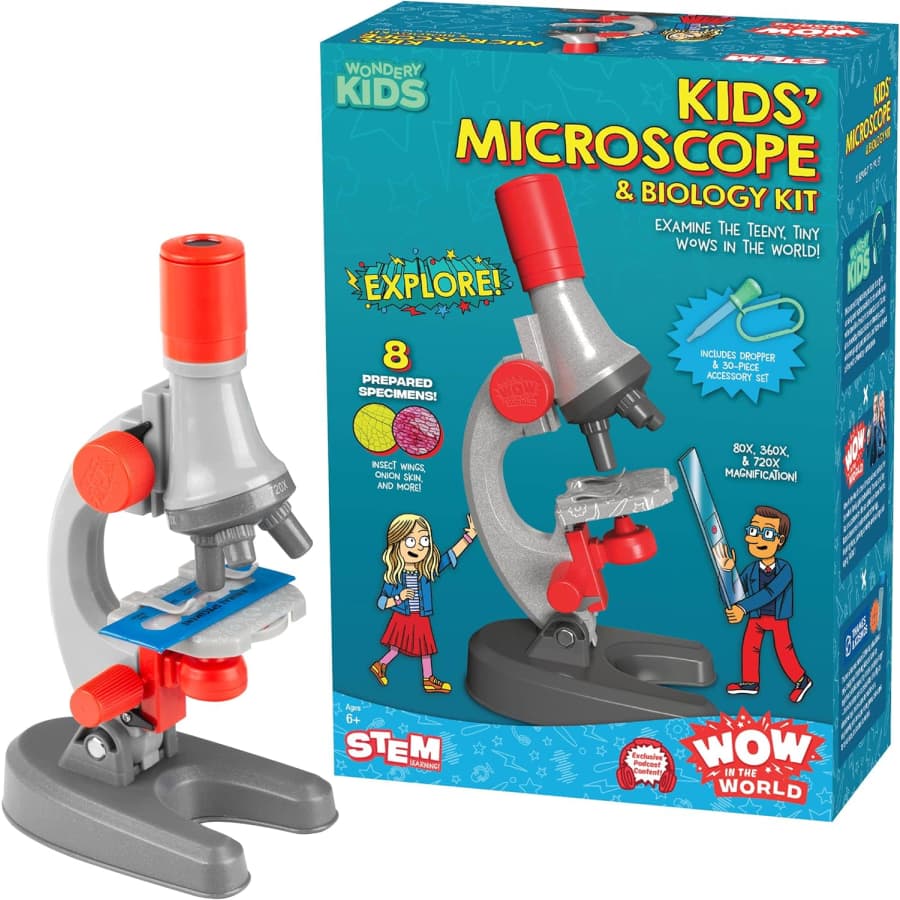Wow in the World: Kids' Microscope & Biology Kit: $18.45