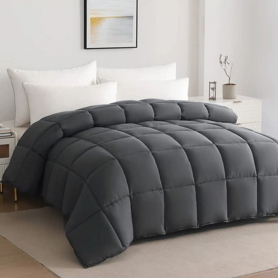 JUSTLET Luxury Solid Down Queen Comforter: $23 JUSTLET Luxury Solid Down Queen Comforter: $23