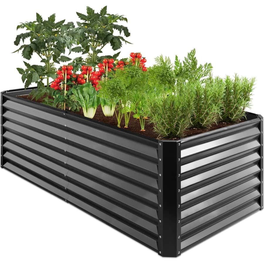 Best Choice Products 6x3x2-Foot Outdoor Metal Raised Garden Bed: $90 Best Choice Products 6x3x2-Foot Outdoor Metal Raised Garden Bed: $90