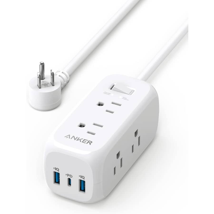 Anker USB-C Power Strip Surge Protector: $14 Anker USB-C Power Strip Surge Protector: $14