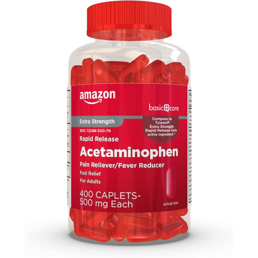 Amazon Basic Care Acetaminophen 400-Caplet Bottle: $14 via Sub. & Save