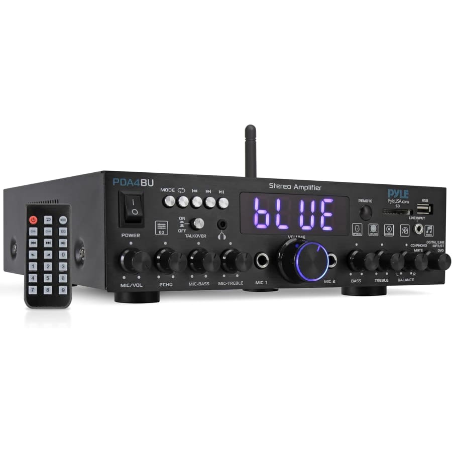 Pyle 200W Wireless Bluetooth Home Stereo Amplifier: $50 Pyle 200W Wireless Bluetooth Home Stereo Amplifier: $50