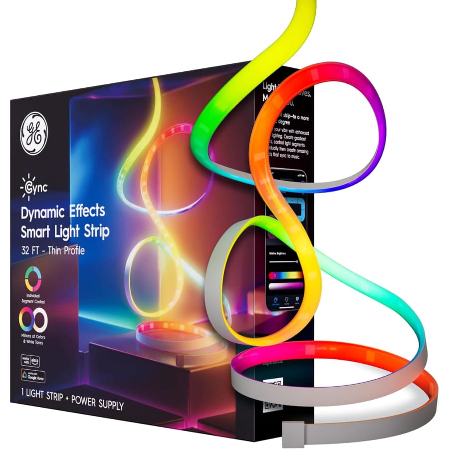 GE Cync Dynamic Effects 32-Foot Smart LED Light Strip: $17
