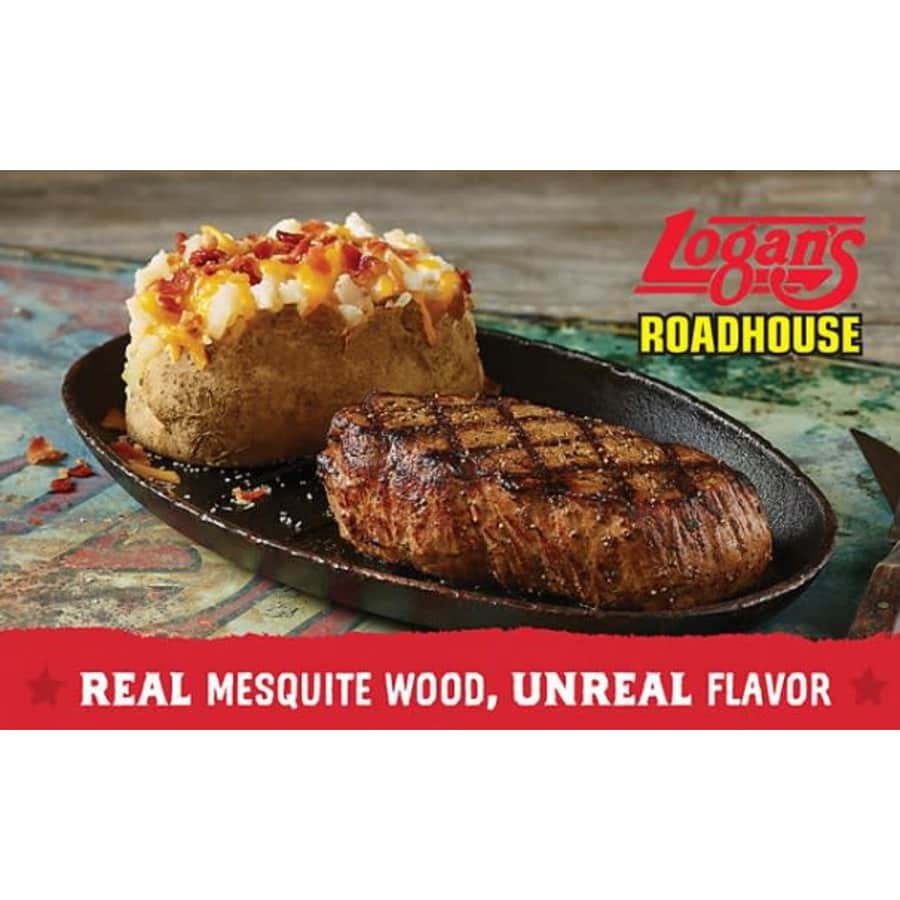$100 Logan's Steakhouse Gift Card: $75 for members $100 Logan's Steakhouse Gift Card: $75 for members