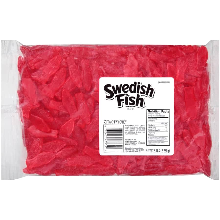 Swedish Fish 5-lb. Bulk Candy: $12.99