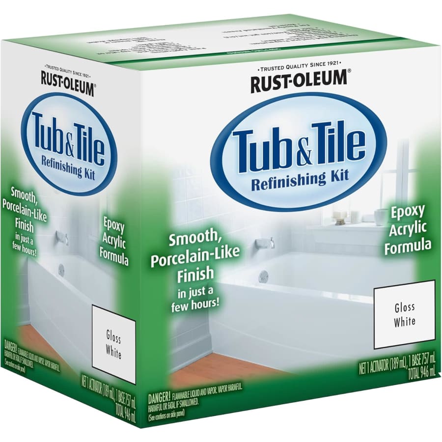 Rust-Oleum Tub And Tile Refinishing 2-Part Kit: $35 Rust-Oleum Tub And Tile Refinishing 2-Part Kit: $35
