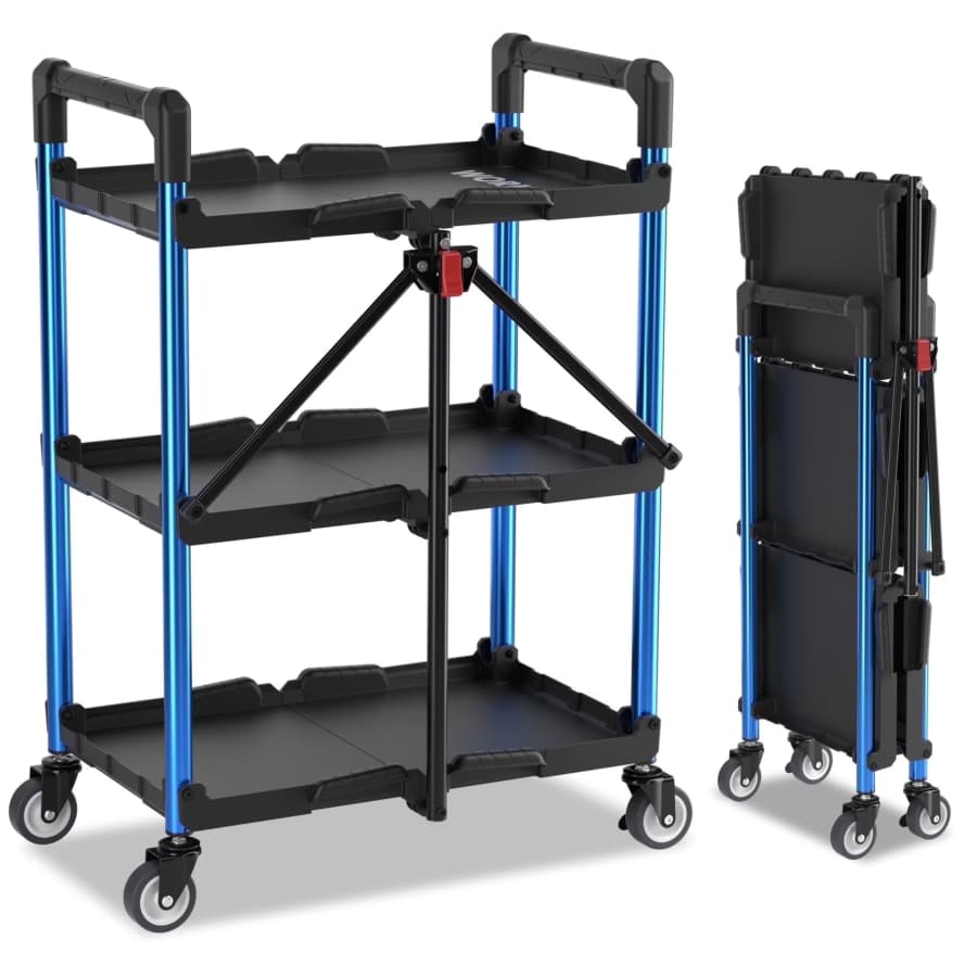 WorkPro 3-Tier Folding Collapsible Service Cart: $66