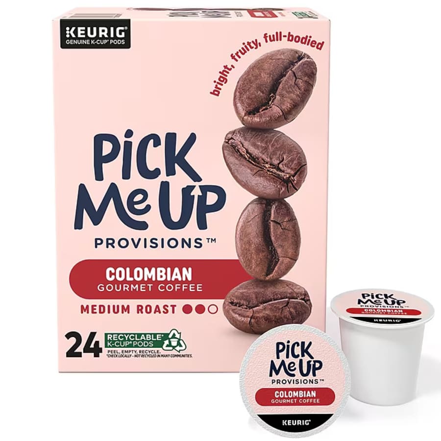 Pick Me Up Provisions Colombian Coffee Keurig K-Cup Pods 24-Pack: $9.99 Pick Me Up Provisions Colombian Coffee Keurig K-Cup Pods 24-Pack: $9.99