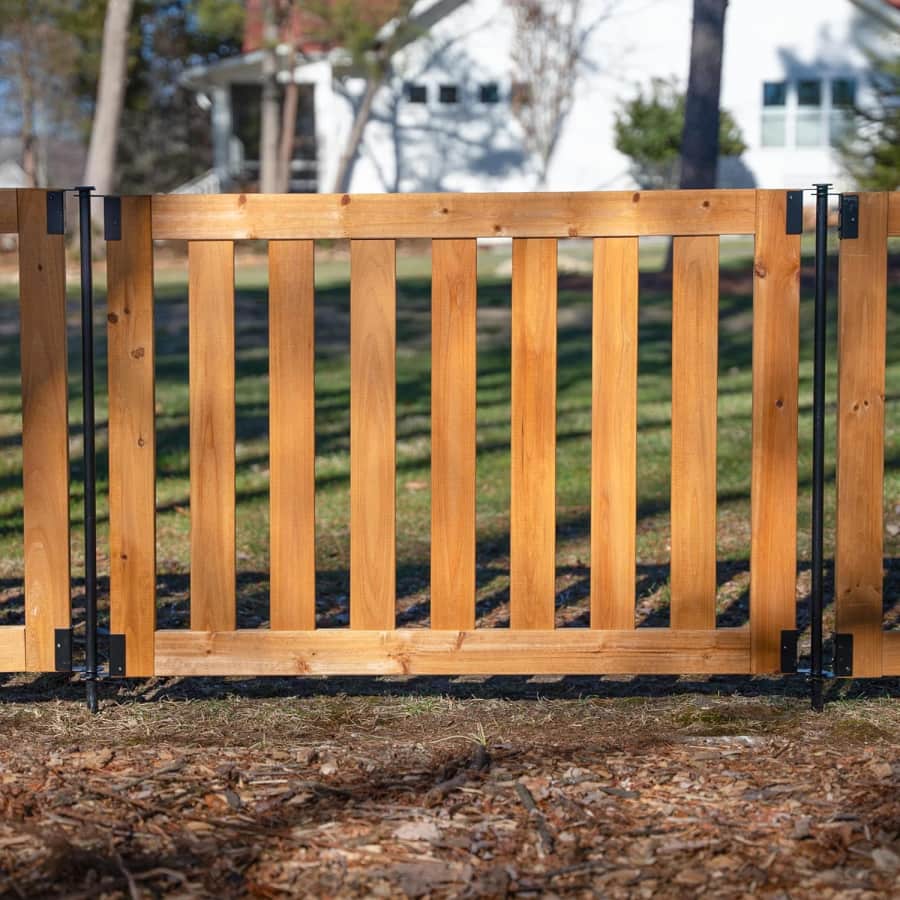 Zippity No Dig Newberry Wood Fence Kit: $122 Zippity No Dig Newberry Wood Fence Kit: $122