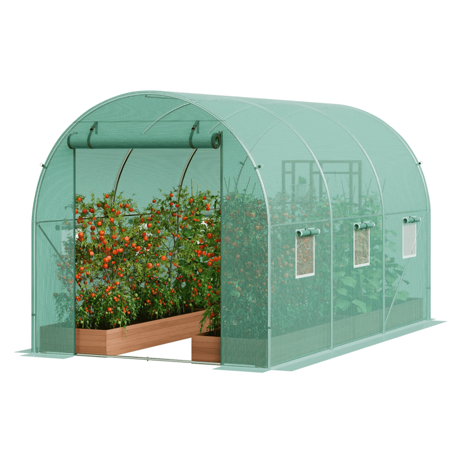 Vevor 10 x 7 x 7-Foot Walk-in Tunnel Greenhouse: $52