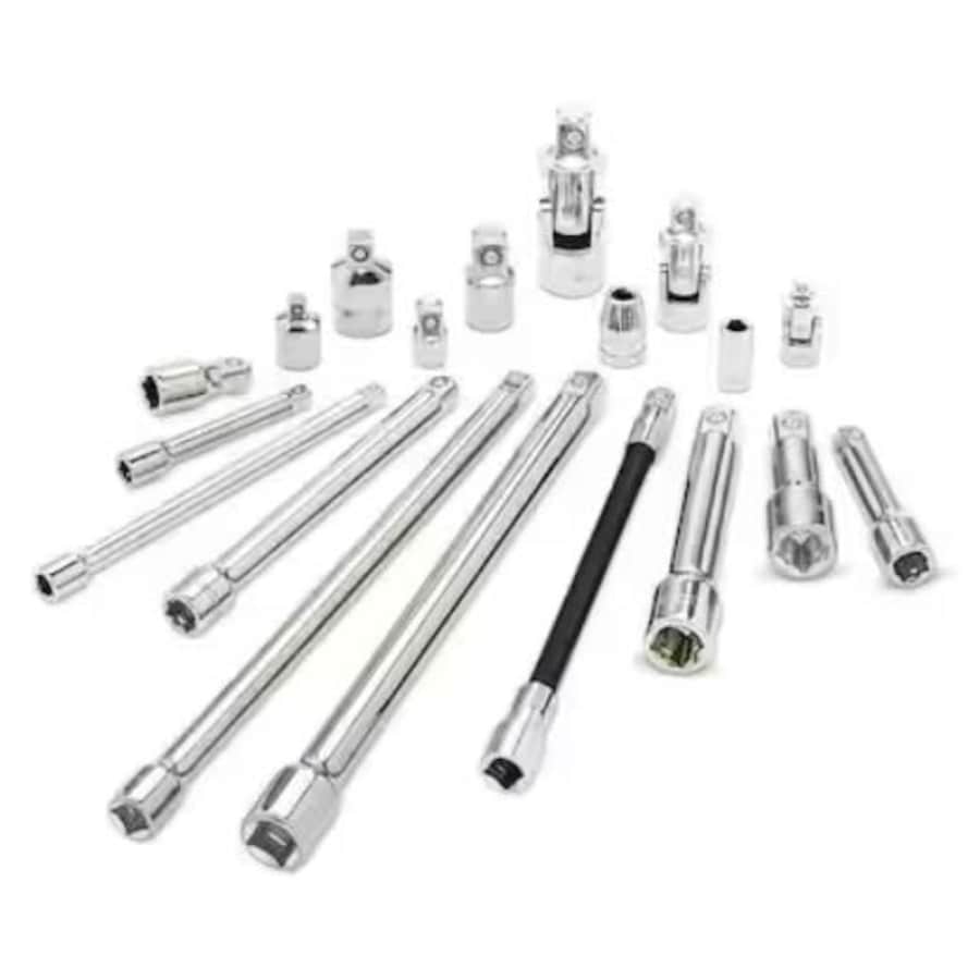 Husky 19-Piece 1/4", 3/8", 1/2" Drive Accessory Set: $25