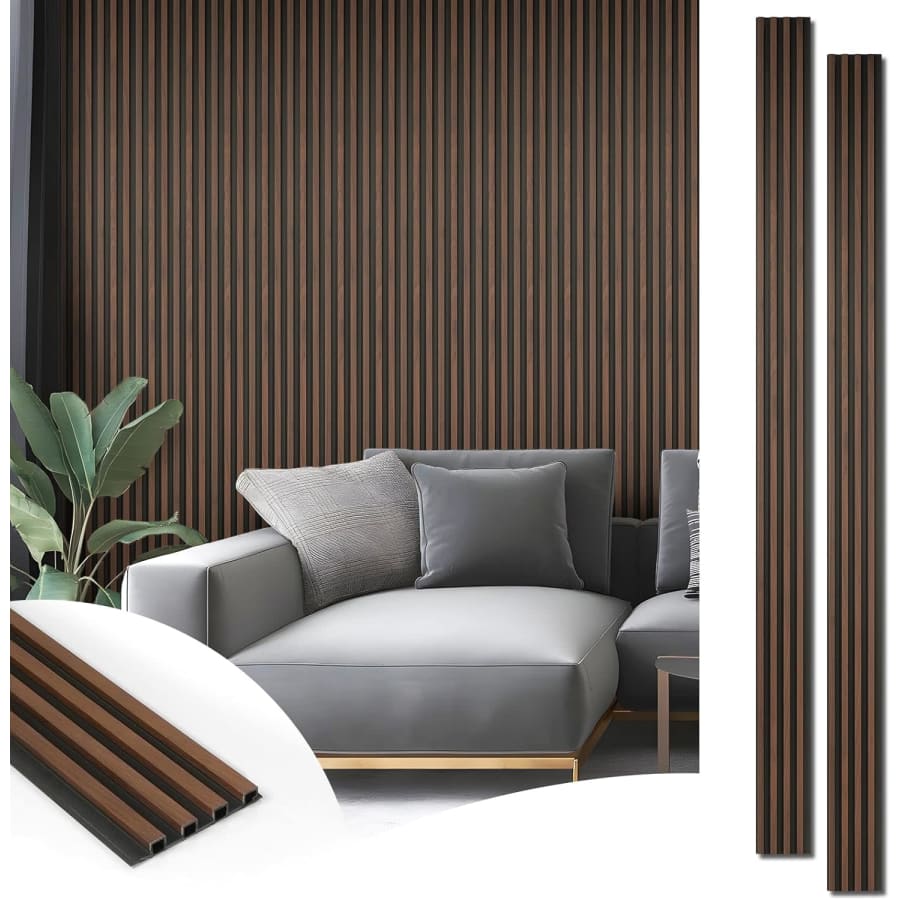 Art3d Wood Slat Wall Panel 8-Pack: $79.99 Art3d Wood Slat Wall Panel 8-Pack: $79.99