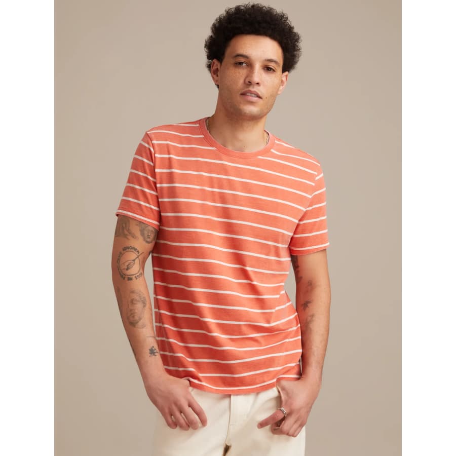 Lucky Brand Men's Vbo Stripe Crew Shirt: $11.24