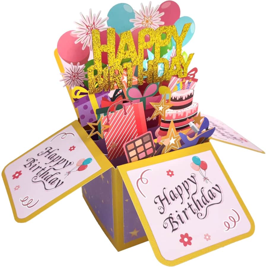 Happy Birthday Pop Up Card: $5.84 w/ Prime