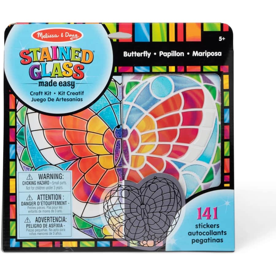 Melissa & Doug Stained Glass Made Easy Craft Kit: $12.99