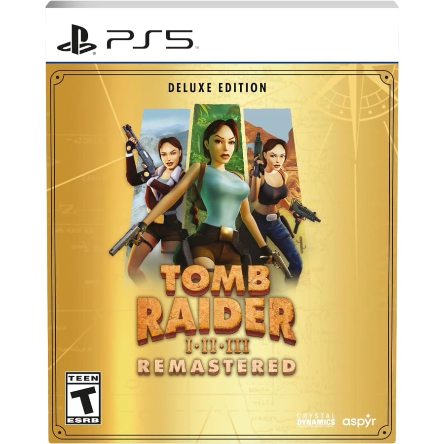 Tomb Raider I–III Remastered Deluxe Edition for PlayStation 5: $29.99 Tomb Raider I–III Remastered Deluxe Edition for PlayStation 5: $29.99