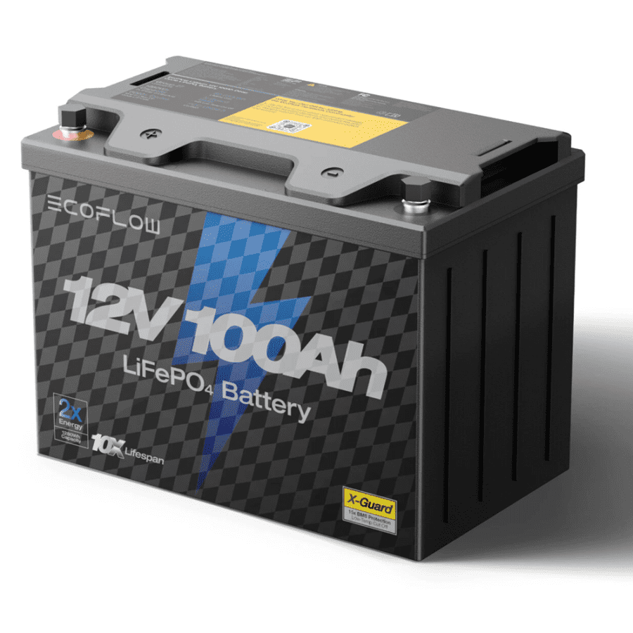 EcoFlow 12V 100Ah LiFePO4 Solar Battery: $109