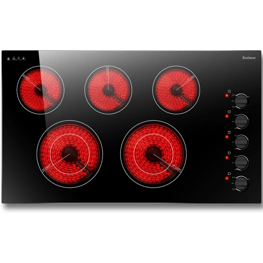 Karinear 36" 5-Burner Electric Cooktop: $370 Karinear 36" 5-Burner Electric Cooktop: $370