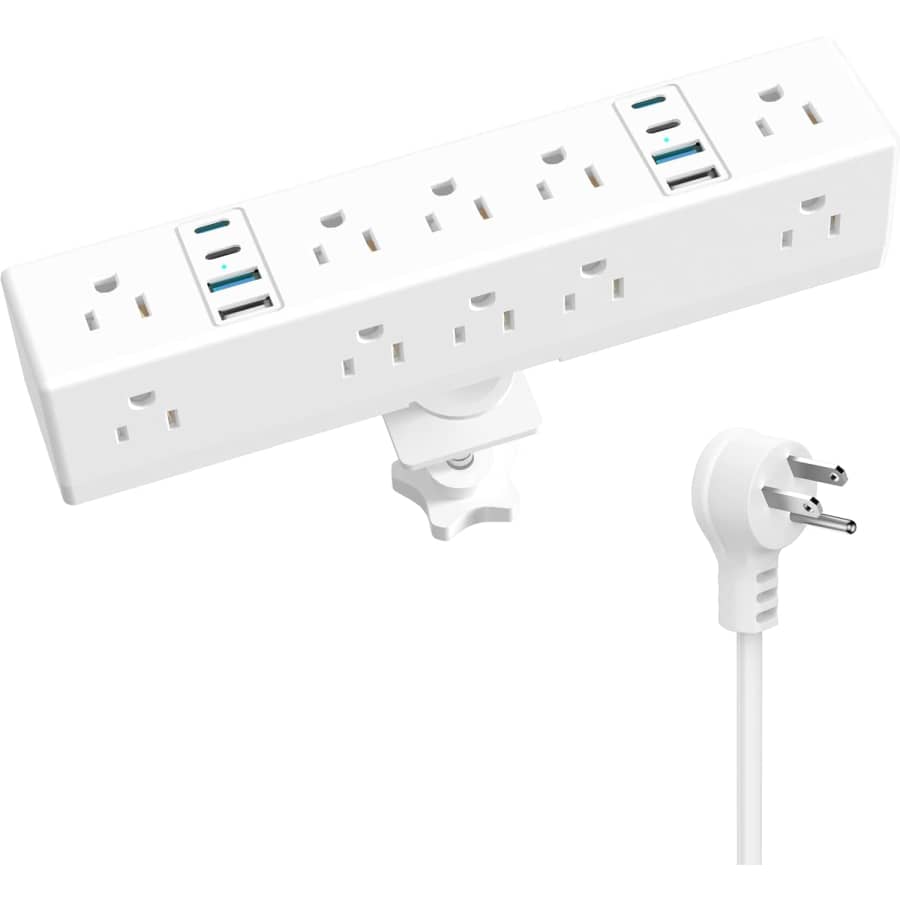 Vilong Desk Clamp Power Strip with USB C and AC Outlets: $20.99 Vilong Desk Clamp Power Strip with USB C and AC Outlets: $20.99