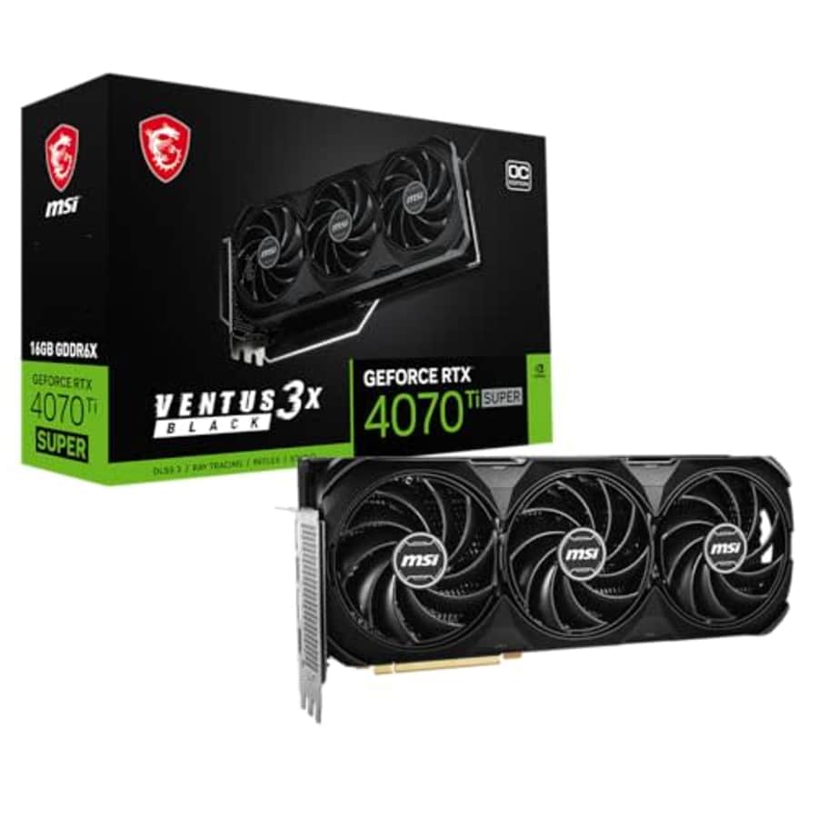 MSI GeForce RTX 4070 Ti Super 16G Ventus 3X OC Graphics Card: $739.99