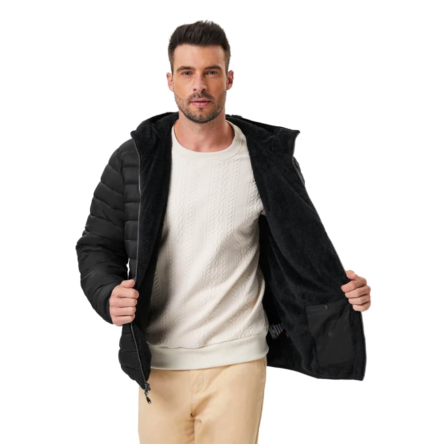 Hawke & Co Men's Fleece Lined Puffer Jacket: $19.98