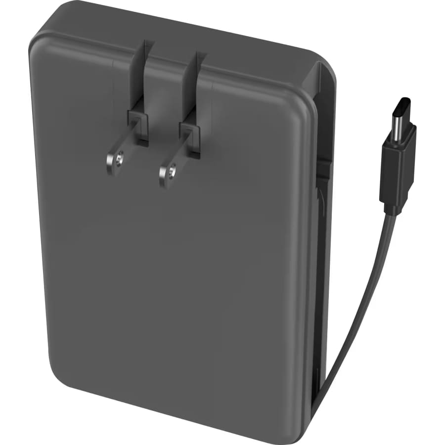 myCharge AMP PRONG 5,000mAh USB-C Wall Charger / Portable Power Bank: $18.99