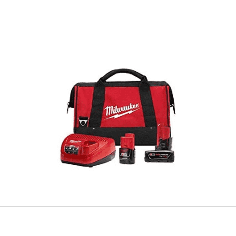 Milwaukee M12 Red Lithium CP2.0 and XC4.0 Starter Kit: $70