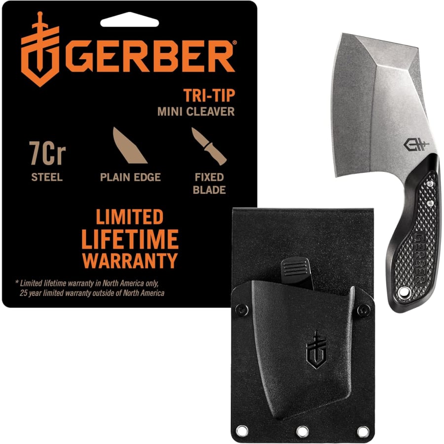 Gerber TRI-Tip Mini Cleaver with Molle Sheath: $17